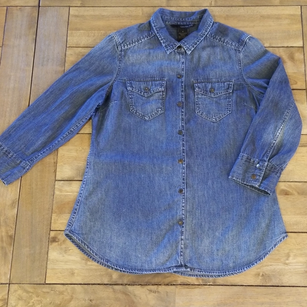 Calvin Klein Jeans Denim Button-Up Shirt